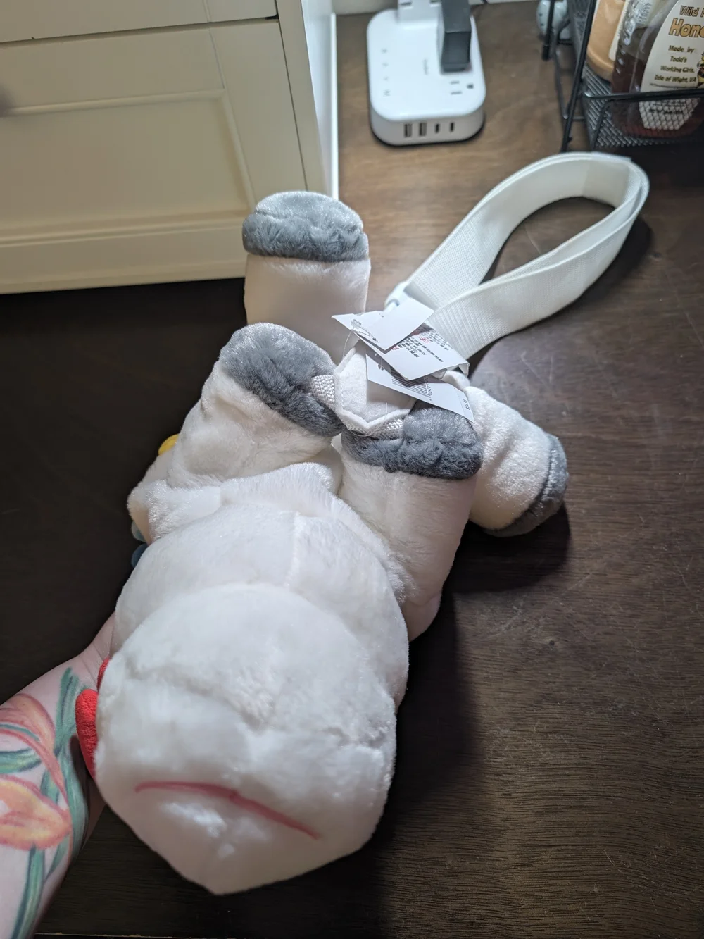 NWT Disney Parks Inside Out Rainbow Unicorn Plush Crossbody Sling Bag